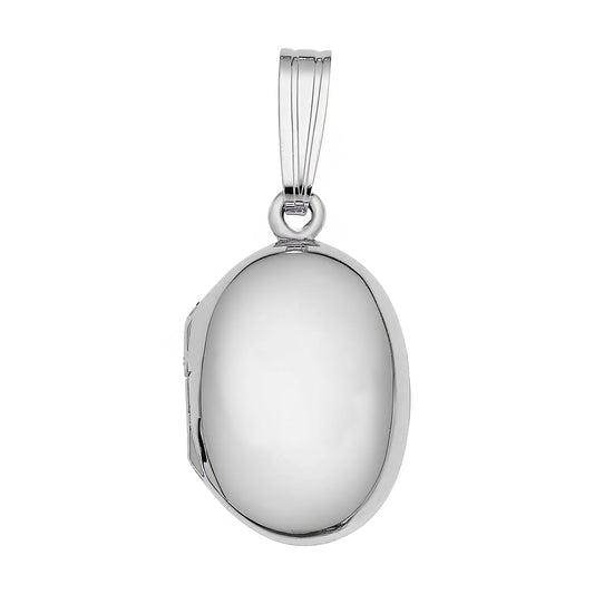 Classic Locket Charm - Metal - Sterling Silver