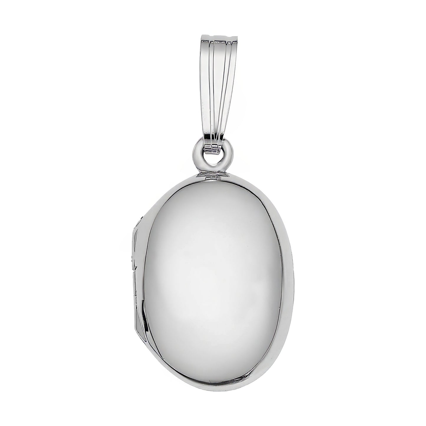 Classic Locket Charm - Metal - Sterling Silver