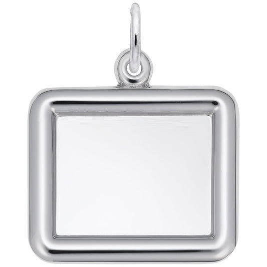 Sterling Silver Photoart - Rectangle Charm - 17mm x 22mm