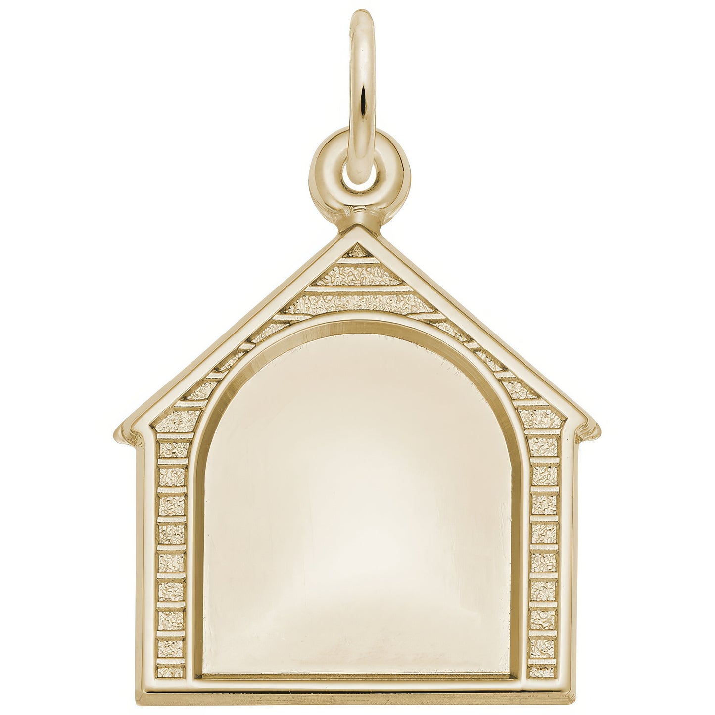 Sterling Silver Photoart Dog House Charm - 19mm x 18mm