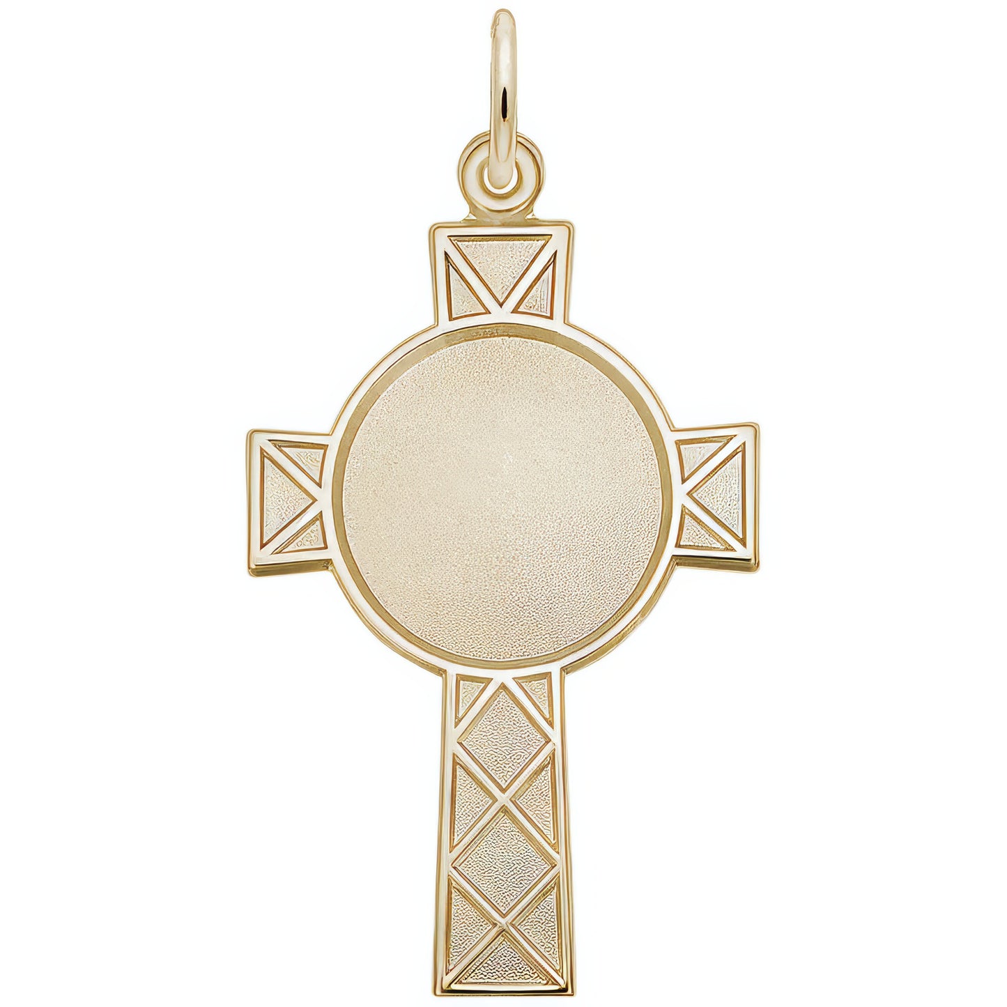 Sterling Silver Photoart Celtic Cross Charm - 30mm x 19mm