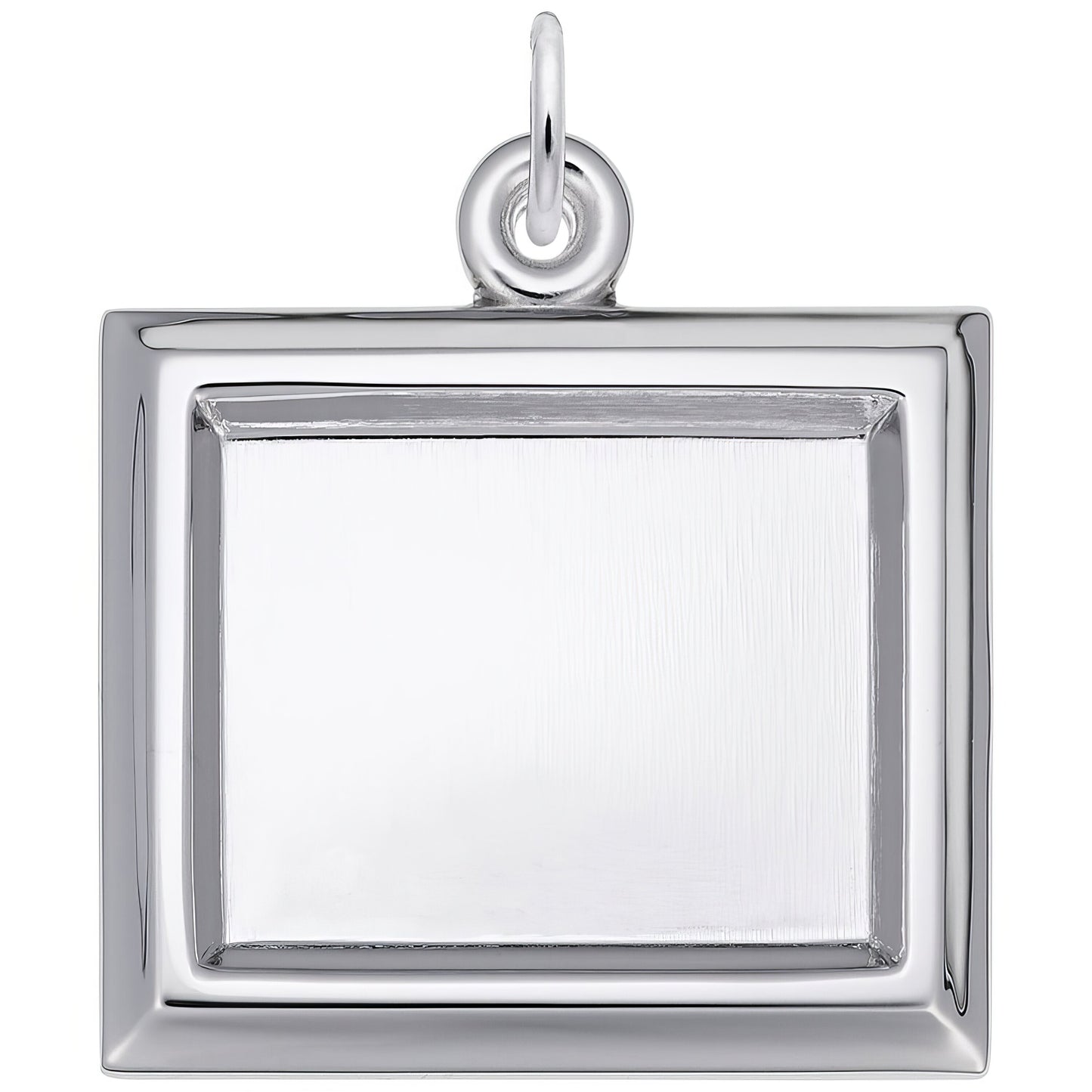 Sterling Silver Photoart - Lg Rect Horizontal Charm - 23mm x 26mm