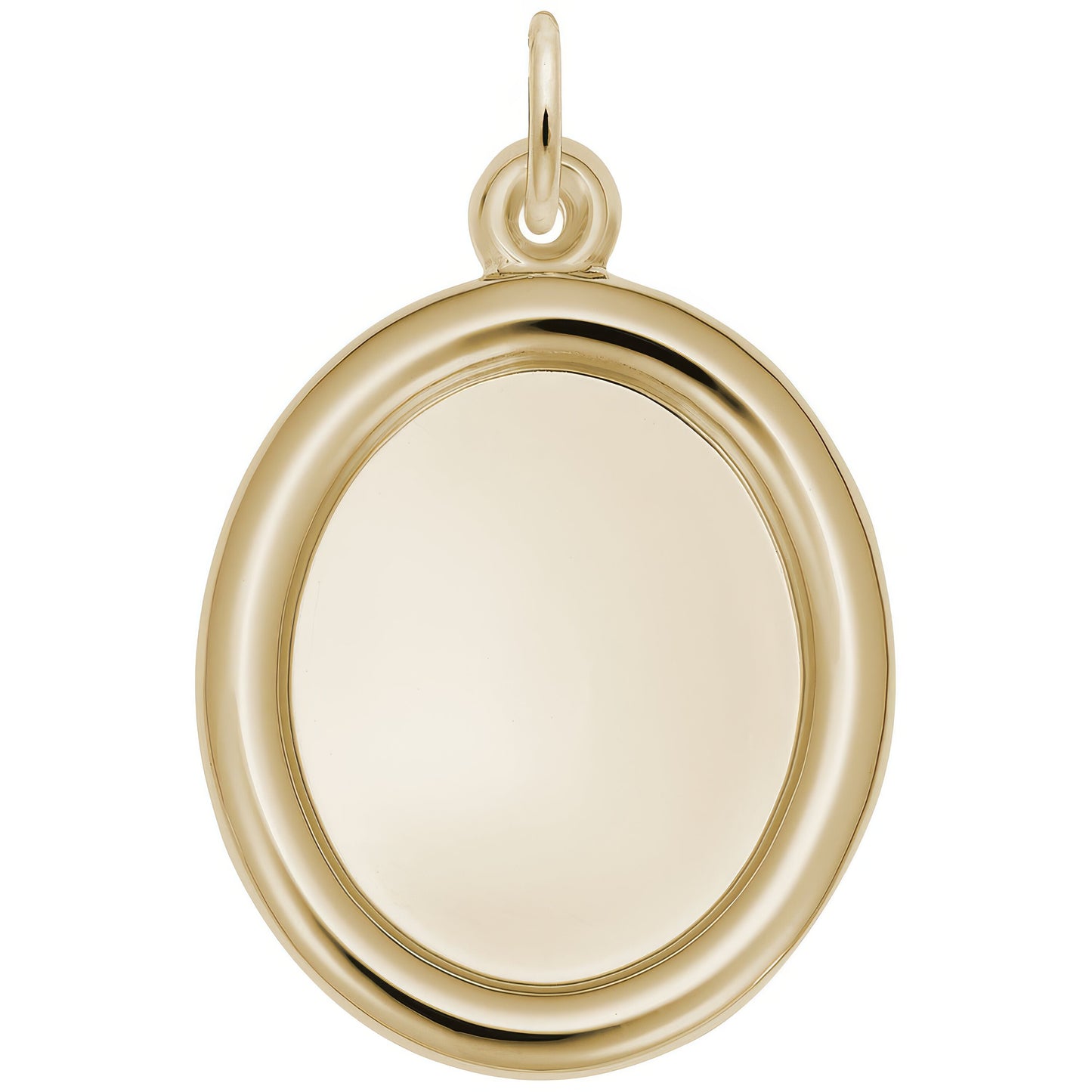 Sterling Silver Photoart - Large Oval Charm - 25mm x 22mm