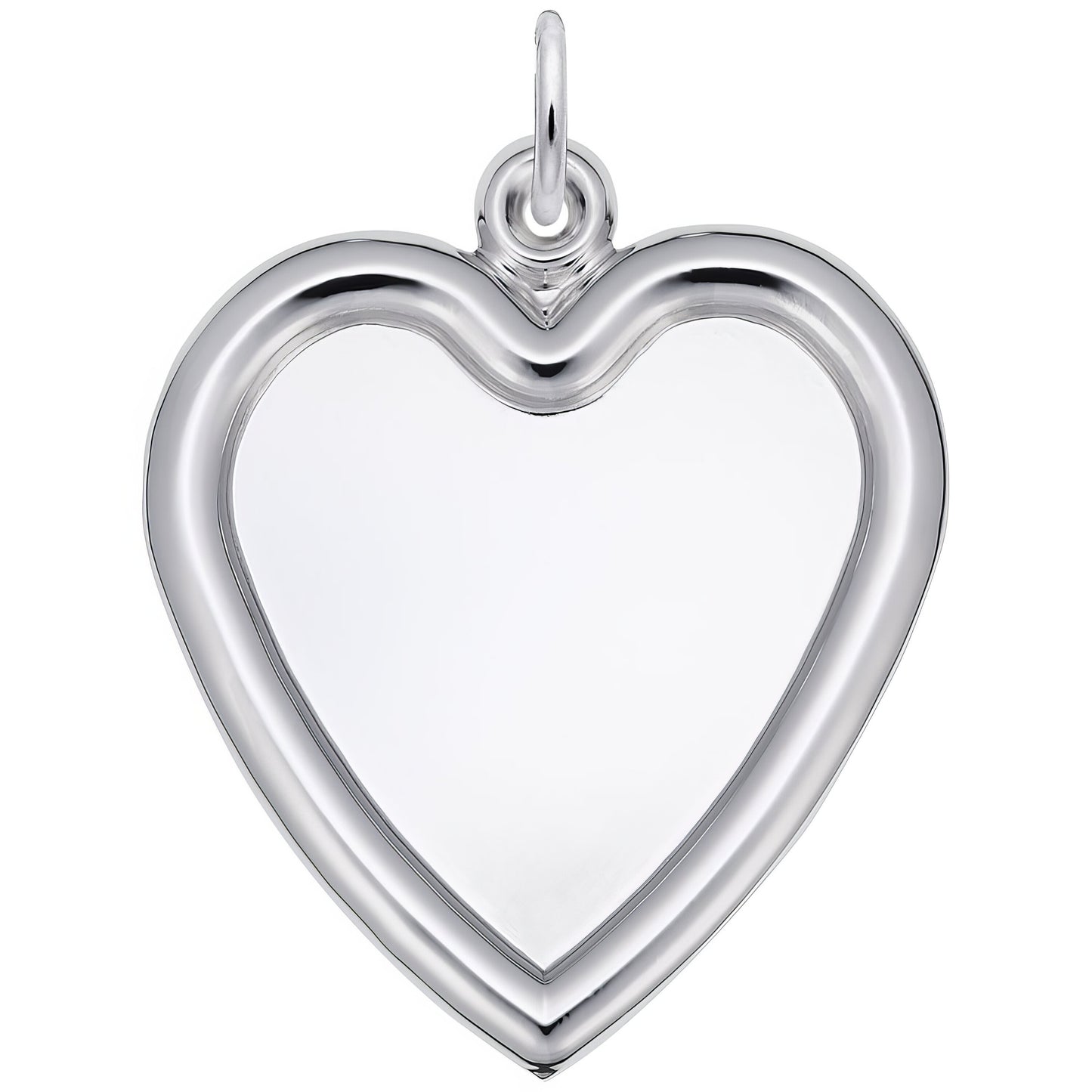 Sterling Silver Photoart - Large Heart Charm - 27mm x 26mm