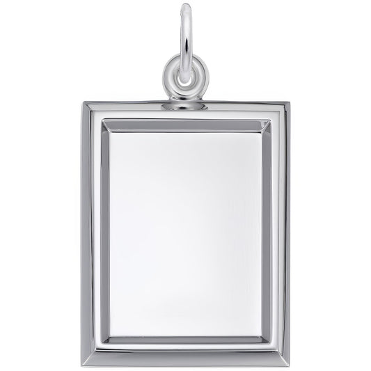 Sterling Silver Photoart Sm Rect Vertical Charm - 23mm x 18mm