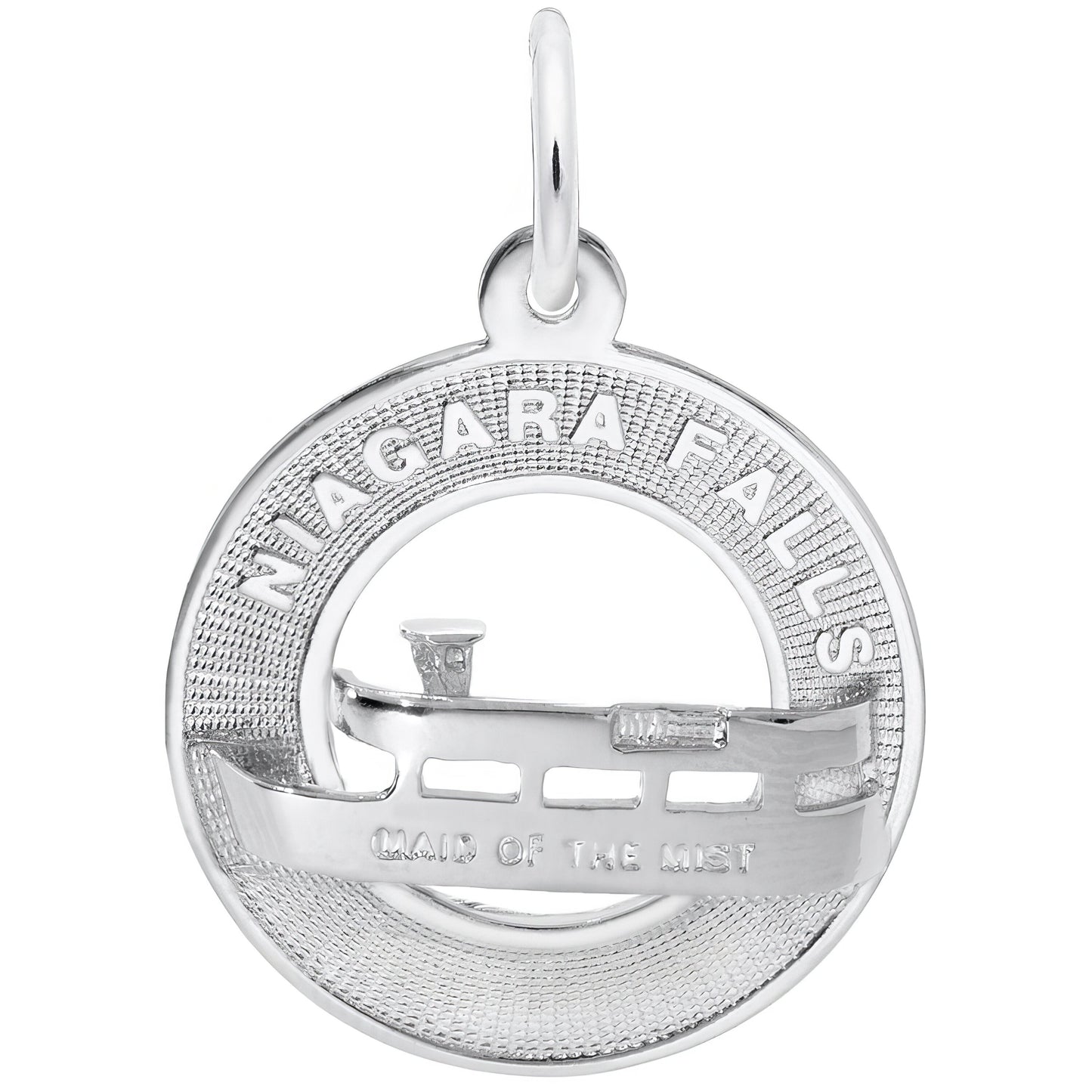 Niagara Falls Maid of The Mist Ring Charm - Metal - Sterling Silver