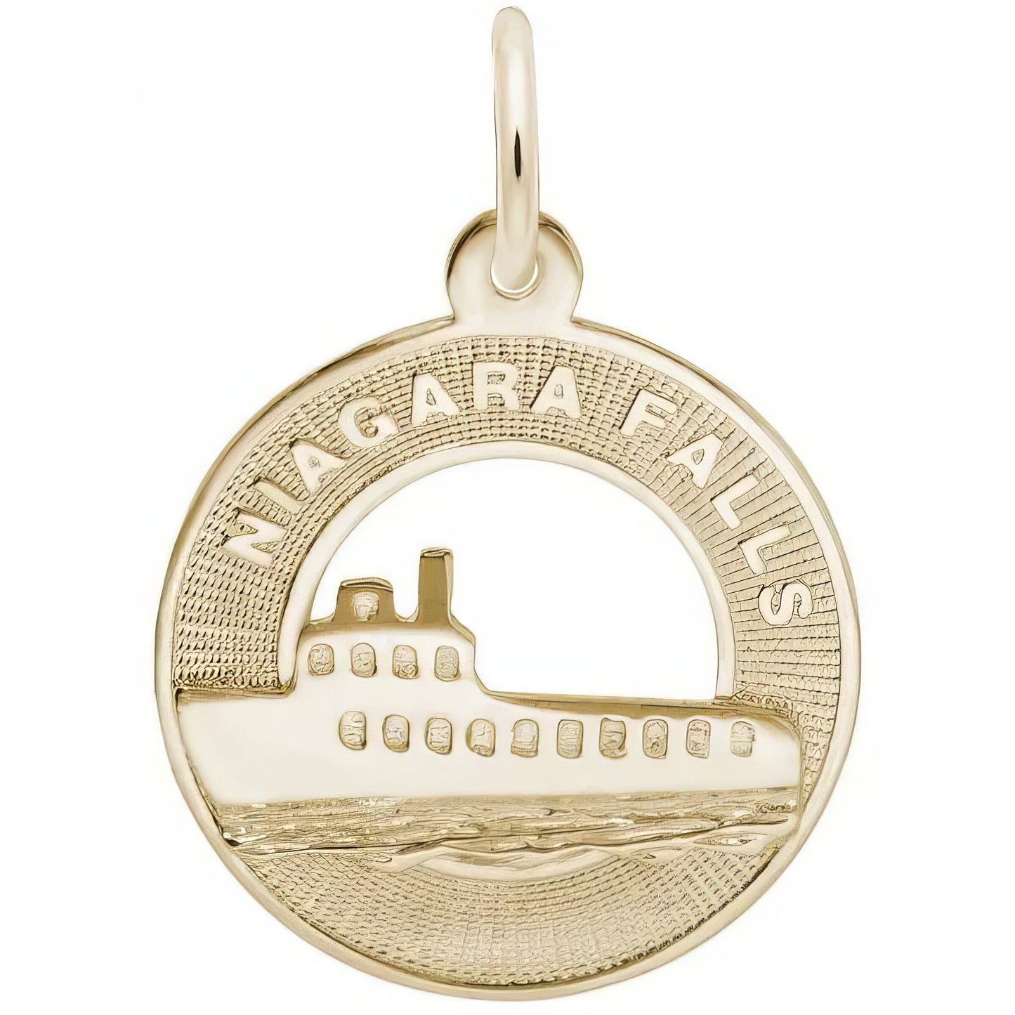 Niagara Falls Boat Ring Charm - Metal - Sterling Silver
