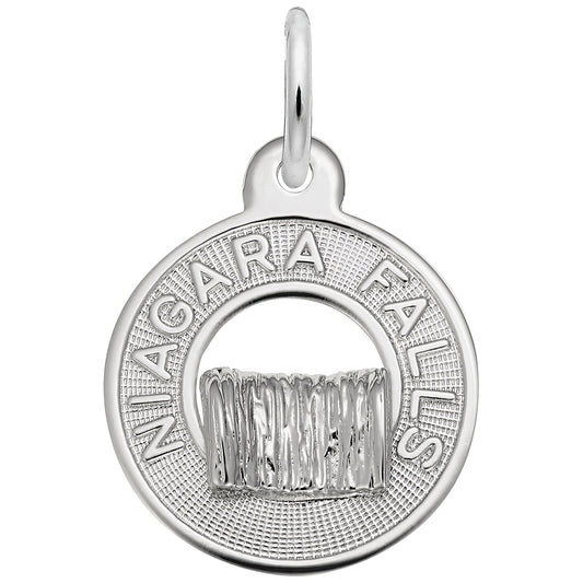 Niagara Falls Ring Charm - Metal - Sterling Silver