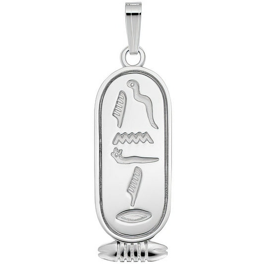 Sterling Silver Cartouche Charm - 30mm x 13mm