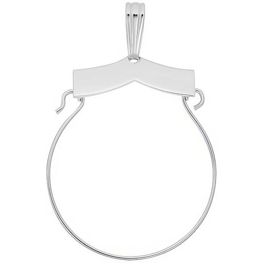 Sterling Silver Charmholder Charm - 28mm x 23mm