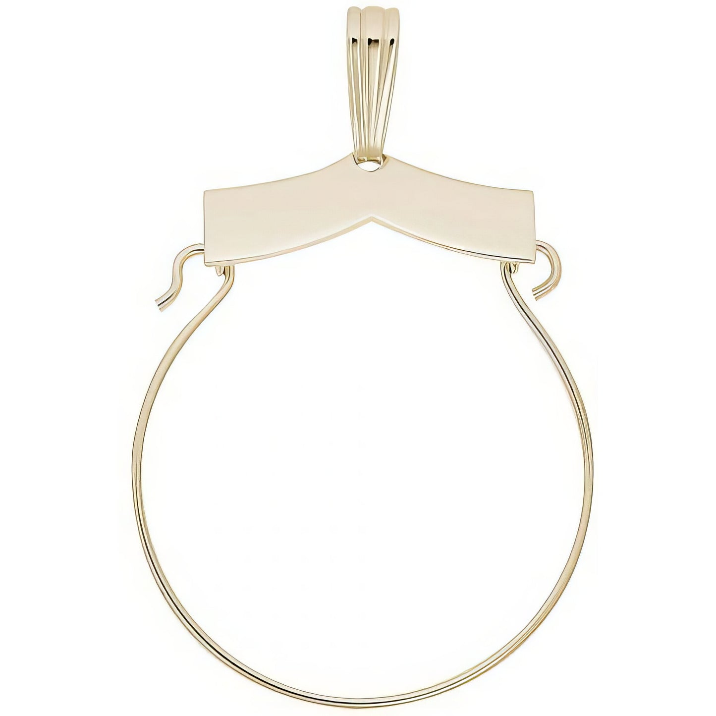 Sterling Silver Charmholder Charm - 28mm x 23mm