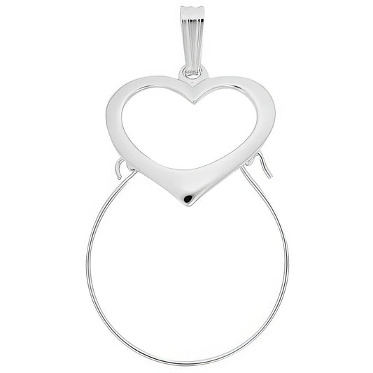 Sterling Silver Charmholder Charm - 31mm x 22mm