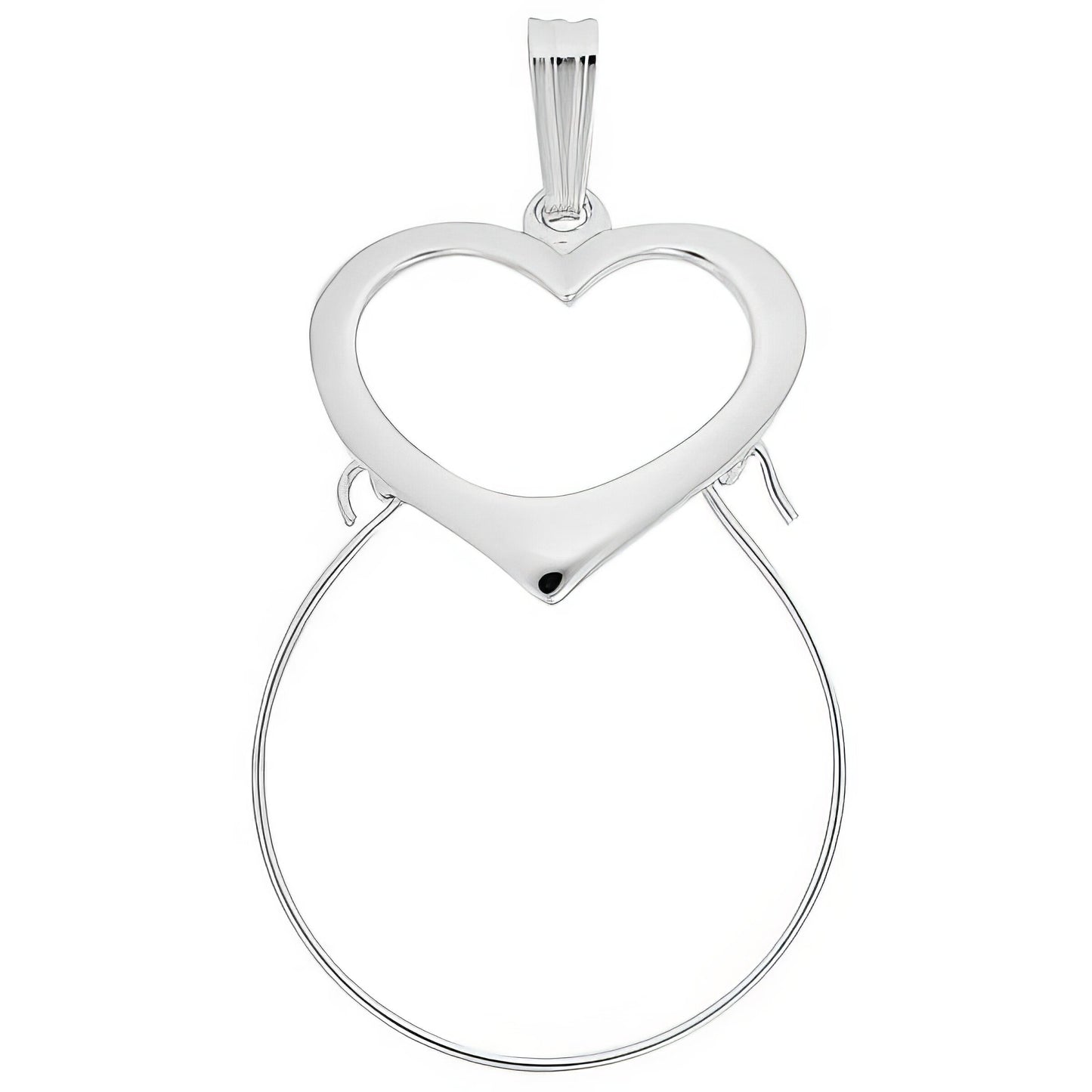 Sterling Silver Charmholder Charm - 31mm x 22mm