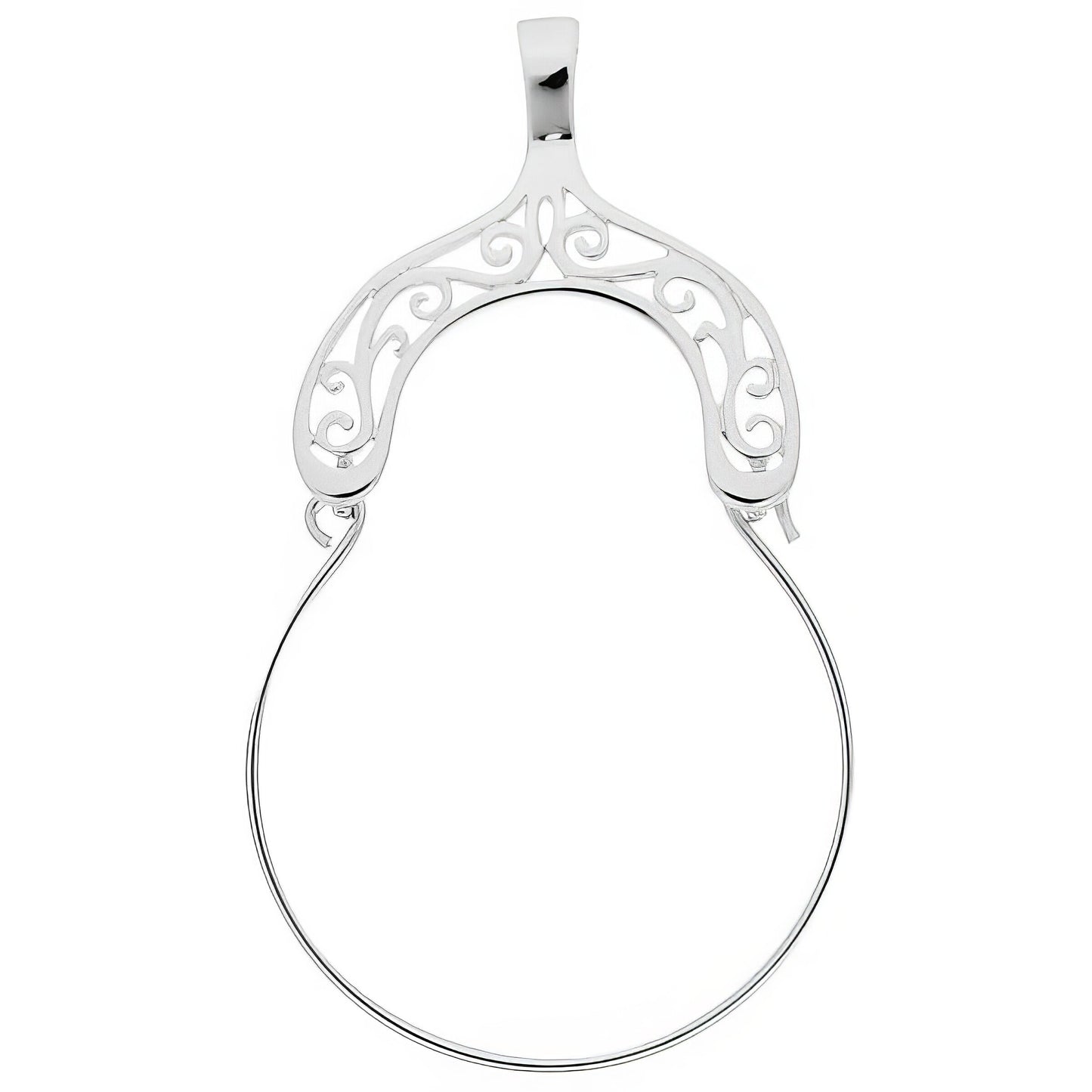 Sterling Silver Charmholder Charm - 35mm x 23mm