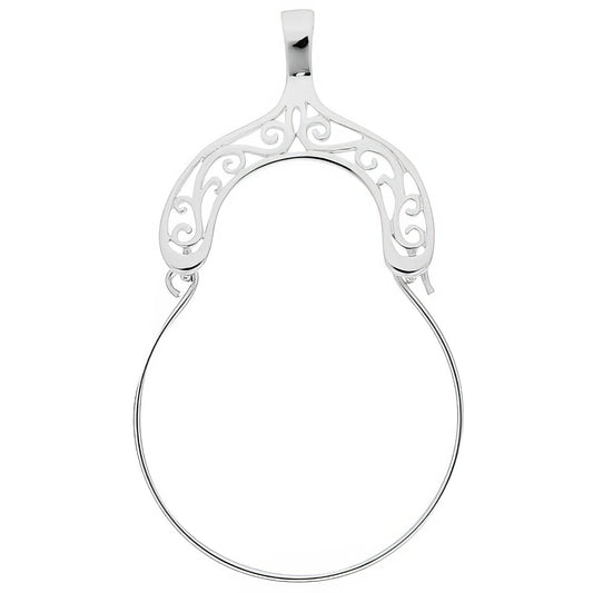 Sterling Silver Charmholder Charm - 35mm x 23mm