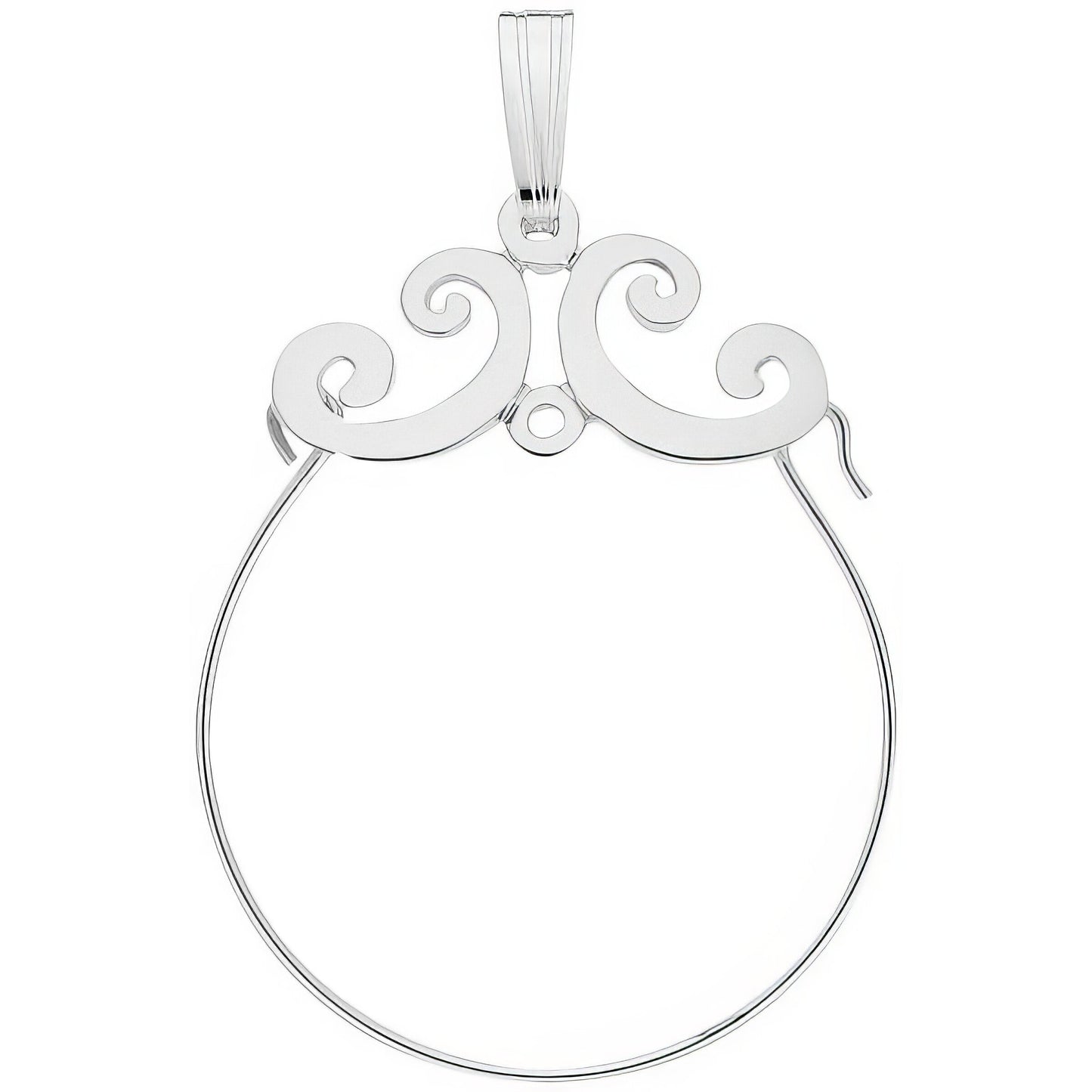 Sterling Silver Charmholder Charm - 28mm x 23mm
