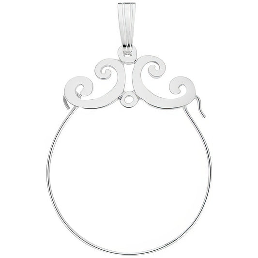 Sterling Silver Charmholder Charm - 28mm x 23mm