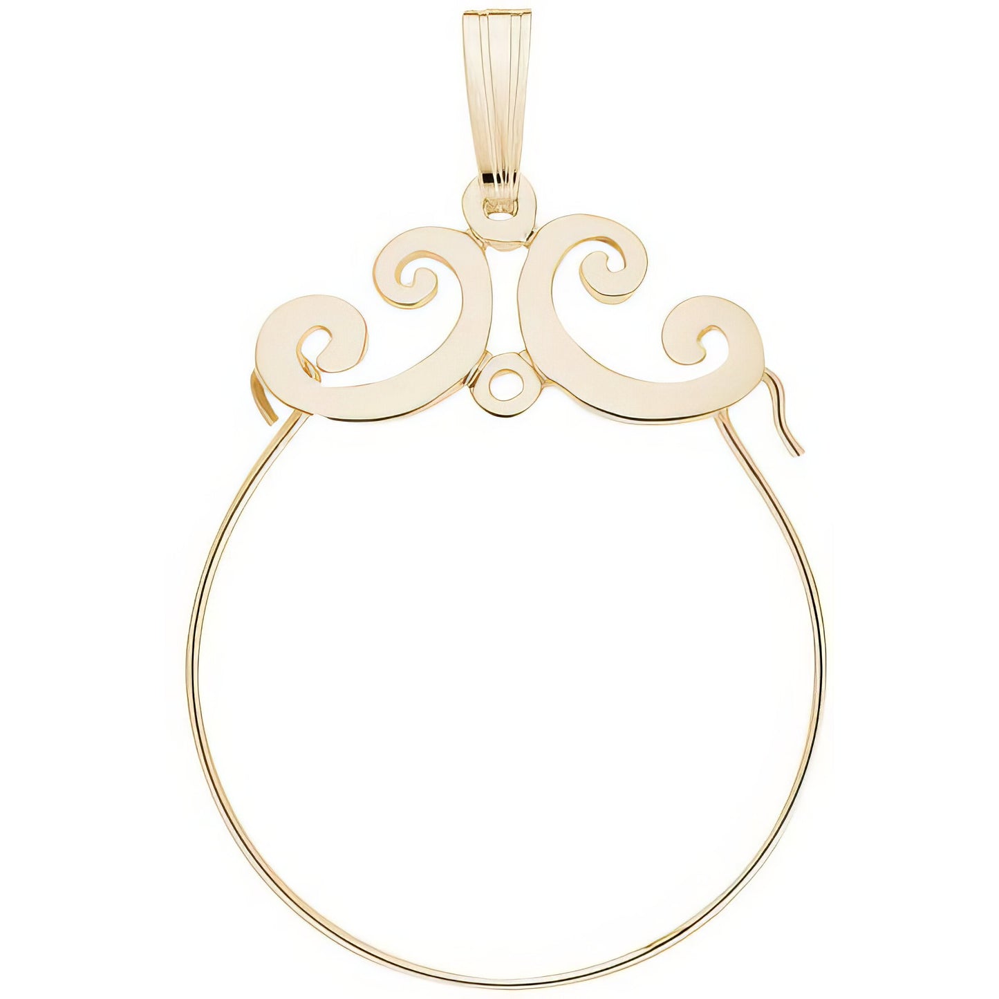 Sterling Silver Charmholder Charm - 28mm x 23mm