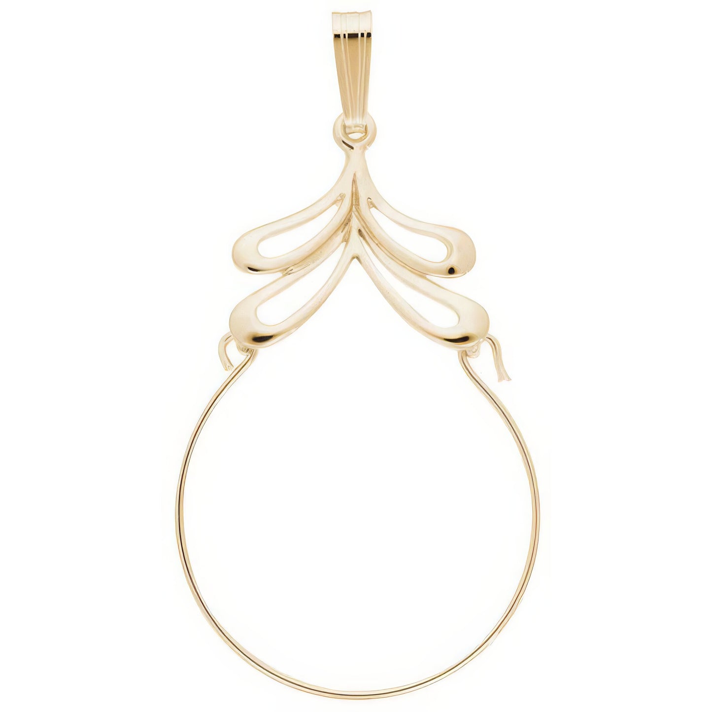 Sterling Silver Charmholder Charm - 34mm x 23mm