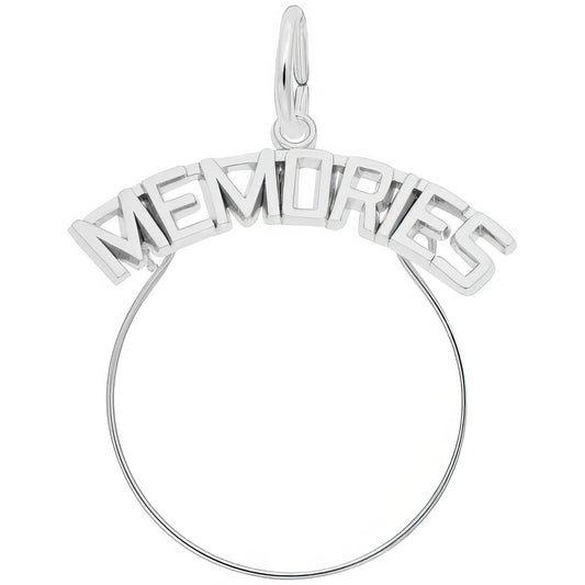 Sterling Silver Charmholder Charm - 32mm x 26mm