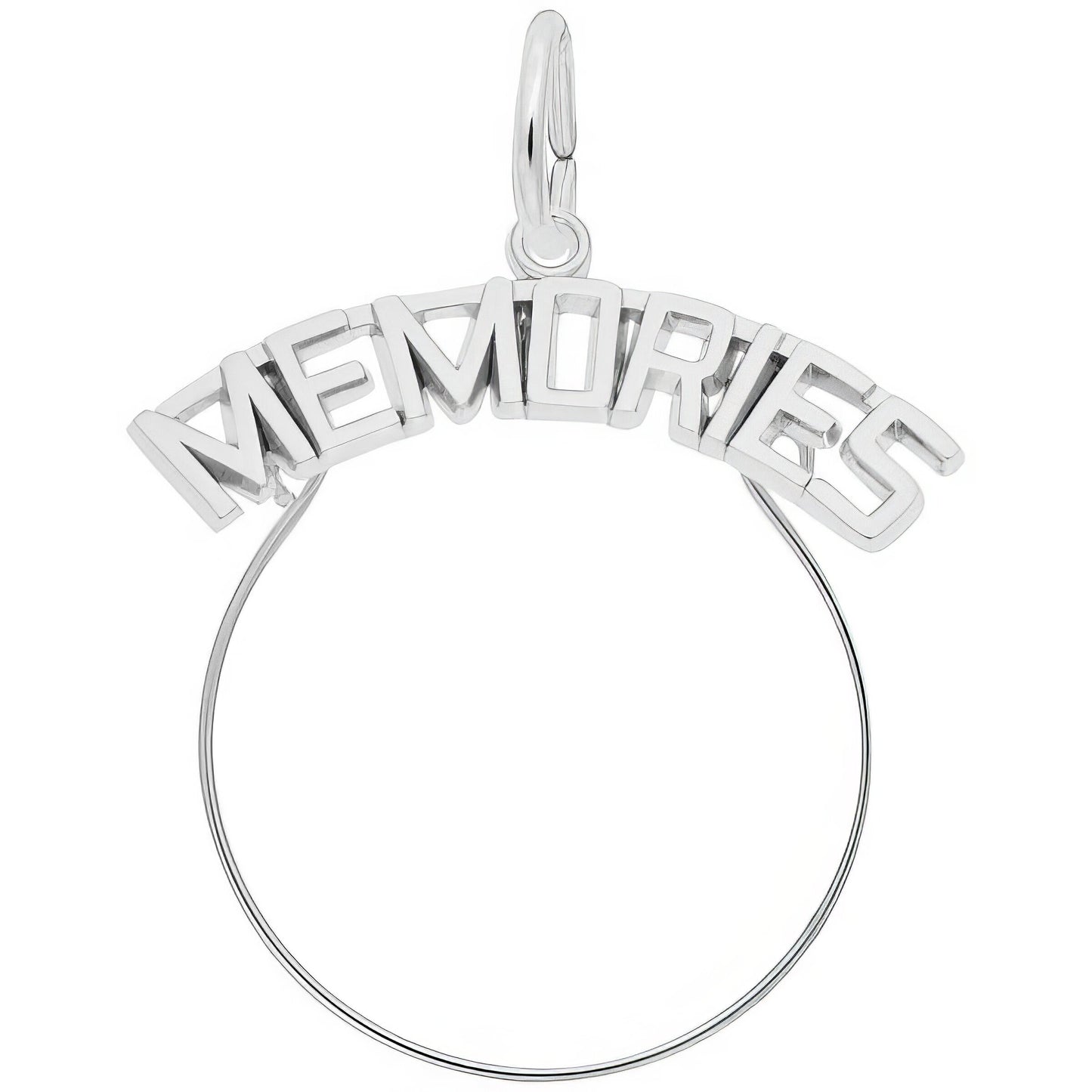 Sterling Silver Charmholder Charm - 32mm x 26mm