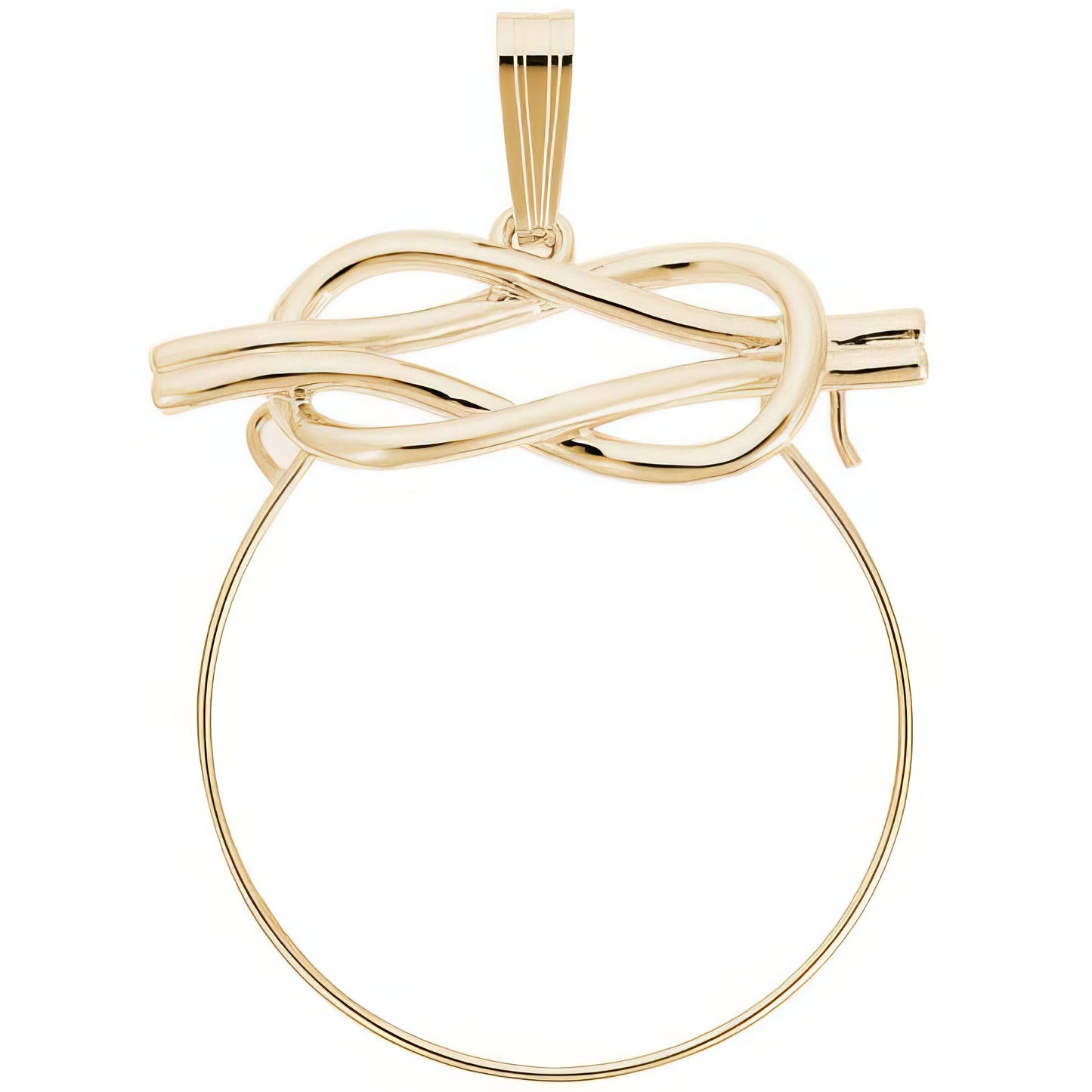 Sterling Silver Charmholder - Knot Charm - 26mm x 23mm