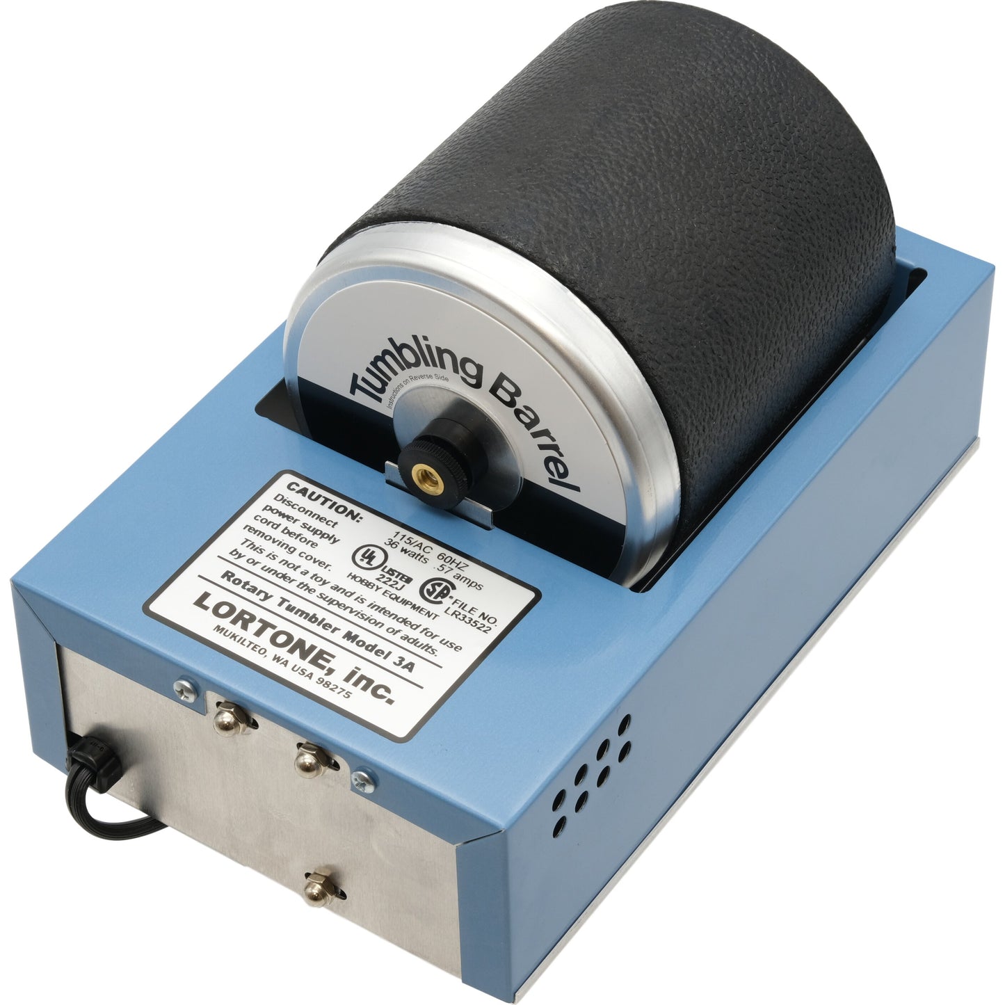 3 lb Lortone 3A Rotary Rock Tumbler Kit 081-91 Deluxe Polishing Made In USA NIB