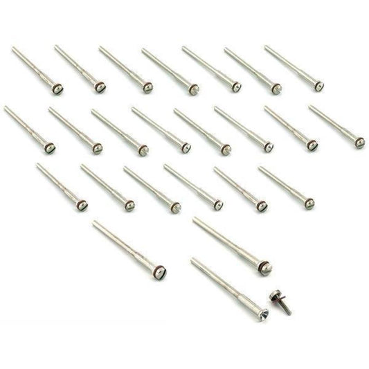 24 Mandrels for Sanding & Polishing Wheels Jewelers Denta Tools