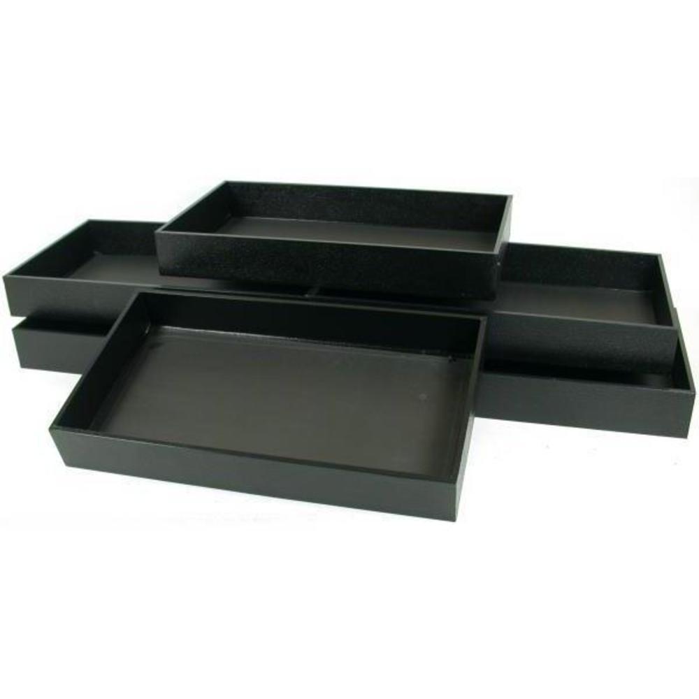 Jewelry Sample Display Trays Black 14 3/4" 6Pcs