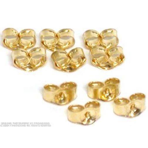  14k Gold Earring Backs for Studs Locking Earring Backs