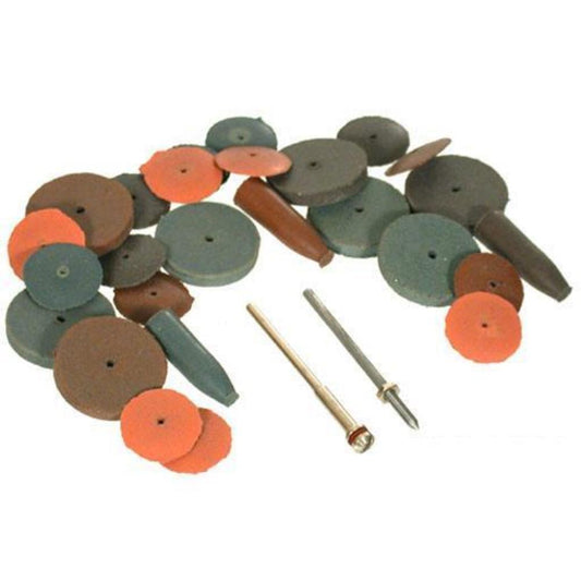 Cratex Rubber Abrasives & Mandrels 26Pcs