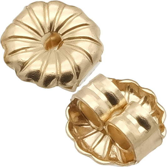 Earring Backs 14k Gold 5mm 1 Pair