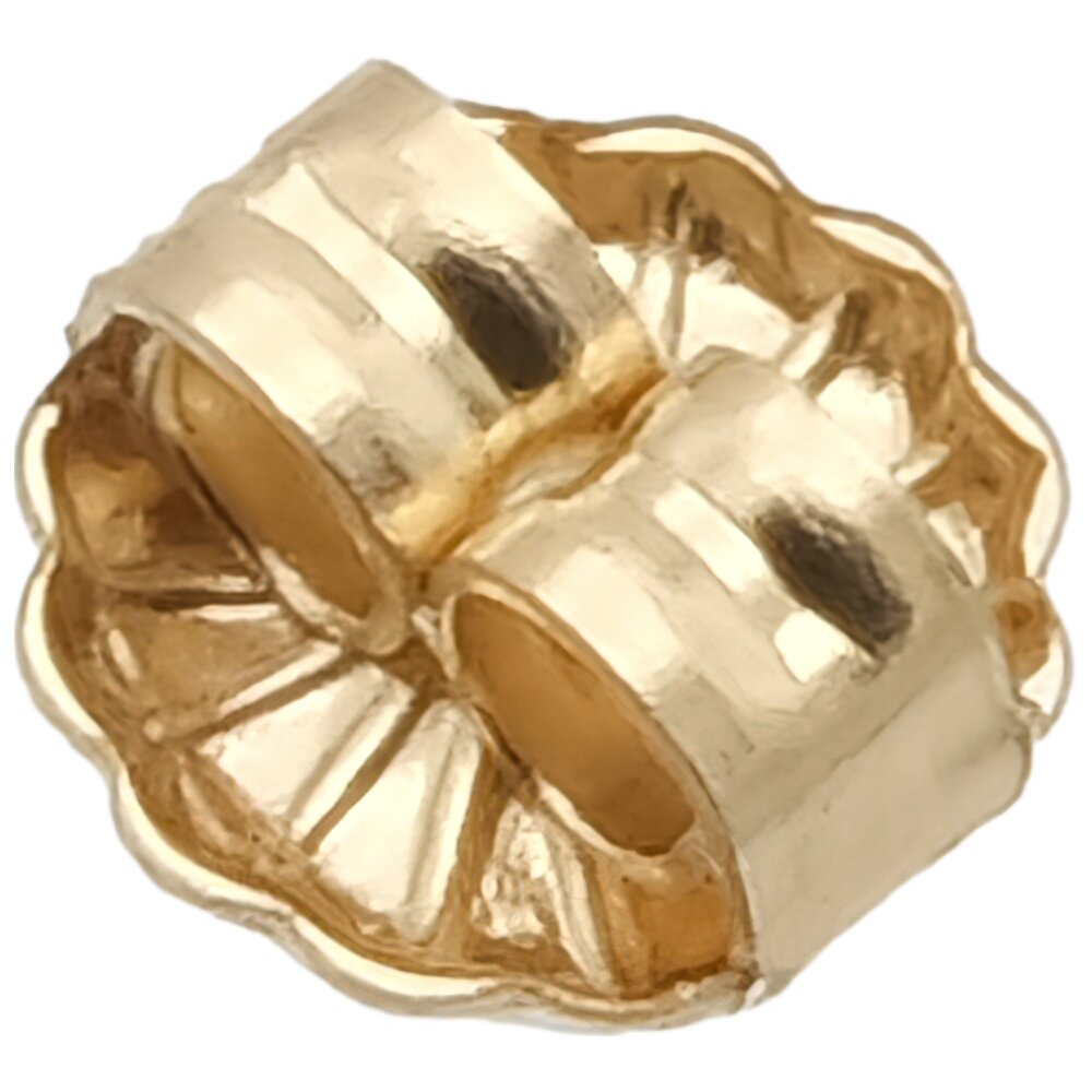 4 14K Gold Friction Earring Backs, Adult Unisex, Size: One Size