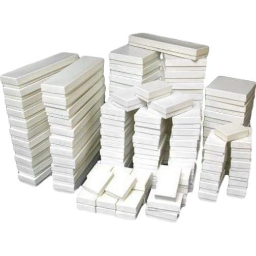 500 White Jewelry Gift Display Cotton Storage Boxes
