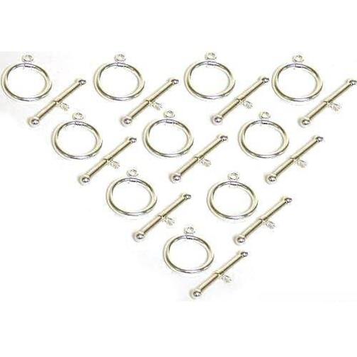 10 Sterling Silver Toggle Clasp 12mm Large FindingKing