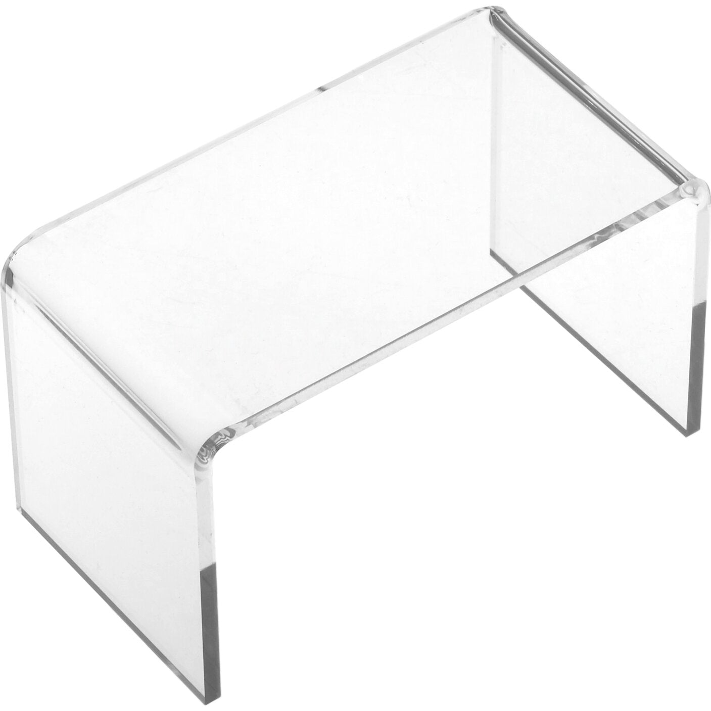 6 Clear Acrylic Jewelry Display Risers Showcase Fixtures