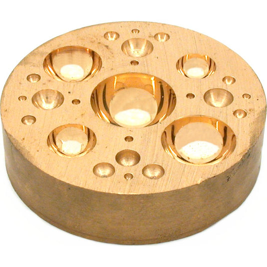 Dapping Block Brass 3"