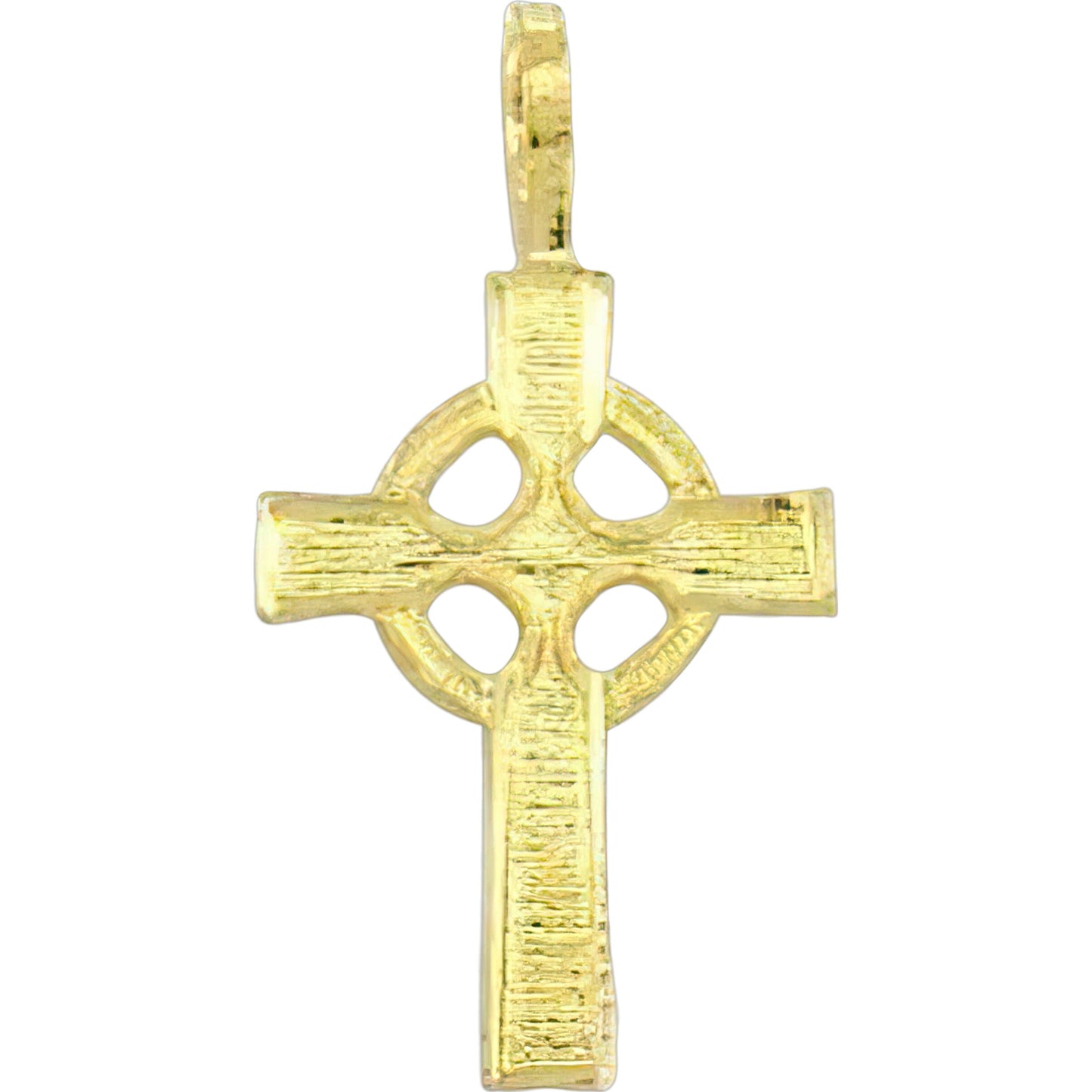 Celtic Cross Charm 14k Gold 18mm
