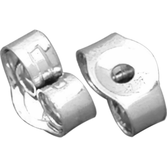 Baby Earring Backs 14k White Gold 2.5mm 1 Pair