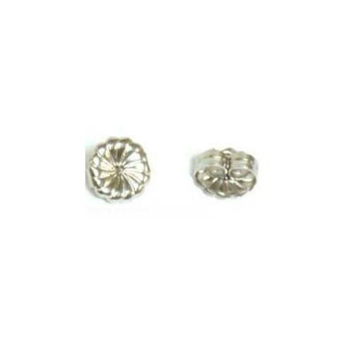 Earring Backs 14k White Gold 7mm 1 Pair