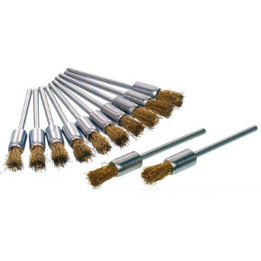 End Brushes Brass 3/16" 12 Pcs