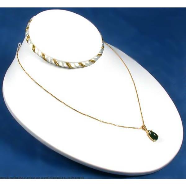 3 Necklace Bust Displays Chain Pendant Jewelry Showcase