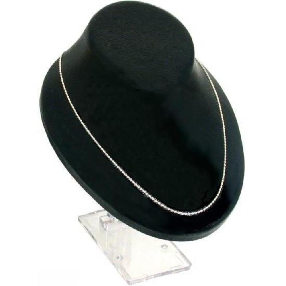 7 Black Chain Necklace Bust & Easel Displays