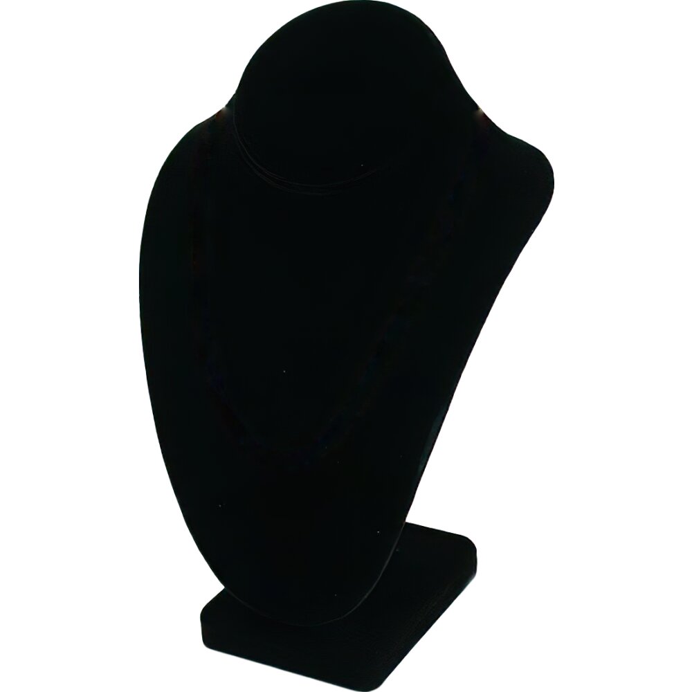 Necklace Bust Jewelry Display 10" Tall Black Velvet Jewelry Display