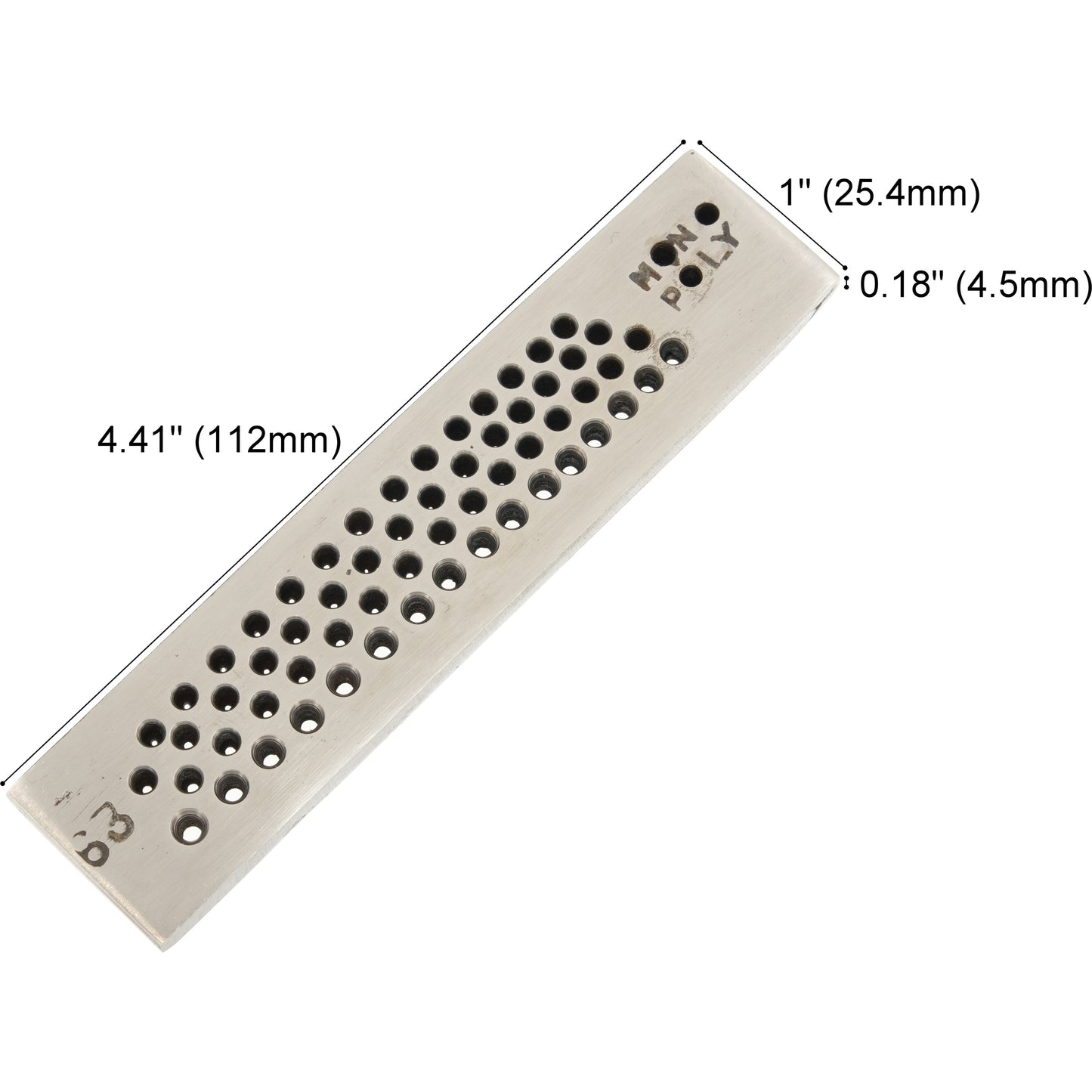 Drawplate 63 Round Holes