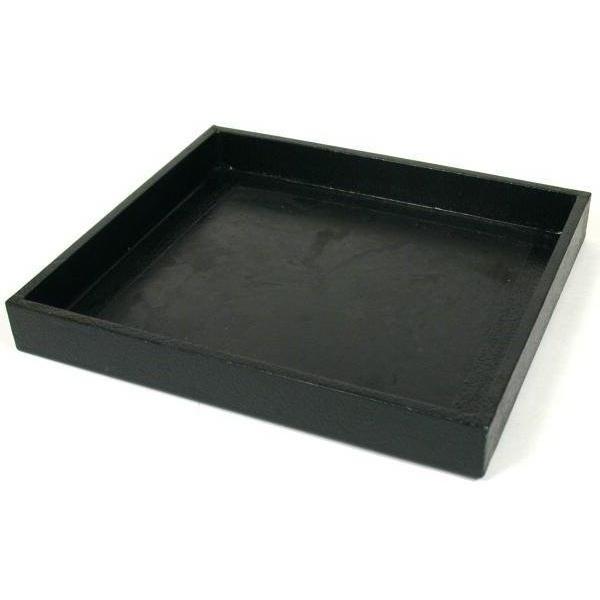 75 White Gem Jars Inserts 1" & Black Display Trays 6Pcs