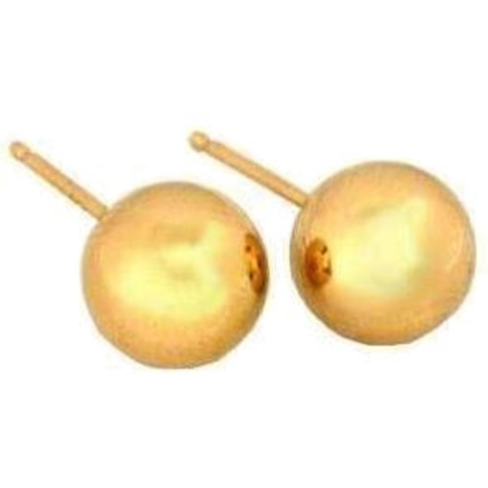 Ball Stud Earrings 14k Gold 7mm