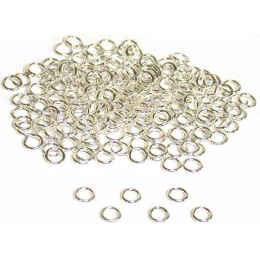 200 Sterling Silver Closed Jump Rings 21 Gauge 4mm