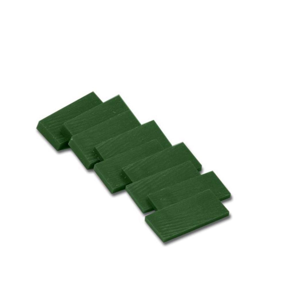 Green Matt Carving Wax Slices Assorted Box of 9