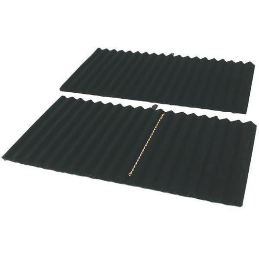 Bracelet & Watch Display Tray Inserts Black Velvet 14 1/8" 2Pcs